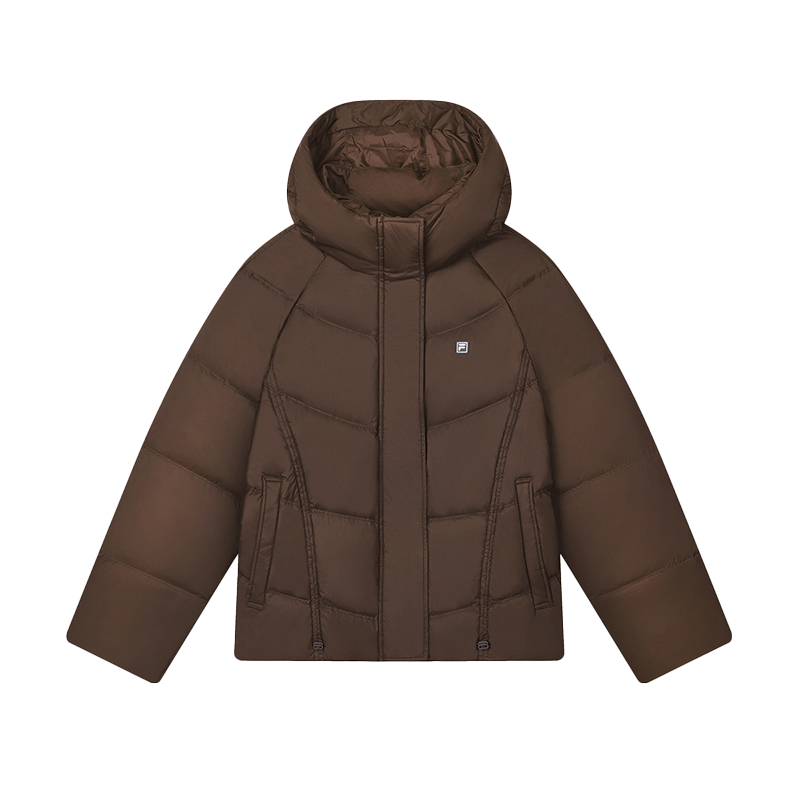 Женский пуховик Fila White-Series Down Jacket (коричневый)