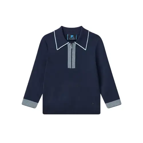 FILA Shirts Women's Legend Blue Pointed Collar Moderate