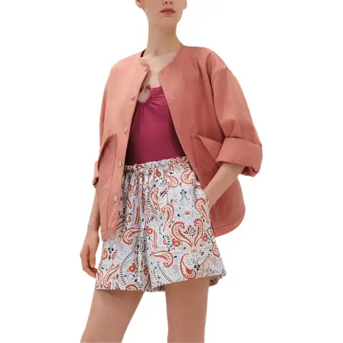 HERMES 2025 Spring Summer Collection Jackets & Coats Women's Rosewood Pink
