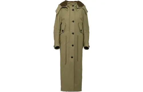 Prada single-breasted satin coat