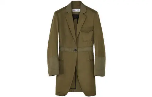 LOEWE FW21 Coat Women's Army Green