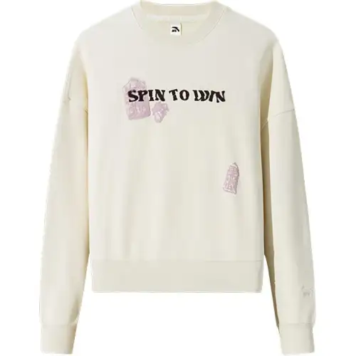 Anta Life Collection Sweatshirt Women's Tidal Cloud White