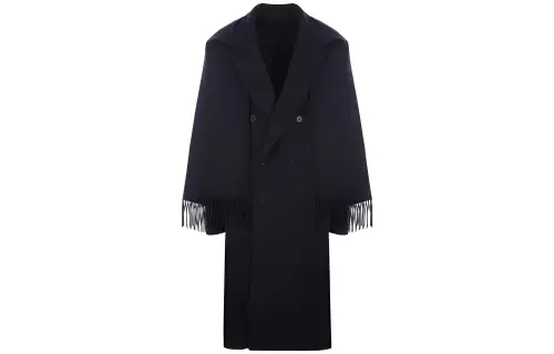 Balenciaga Headscarf Coat 'Dark Navy'