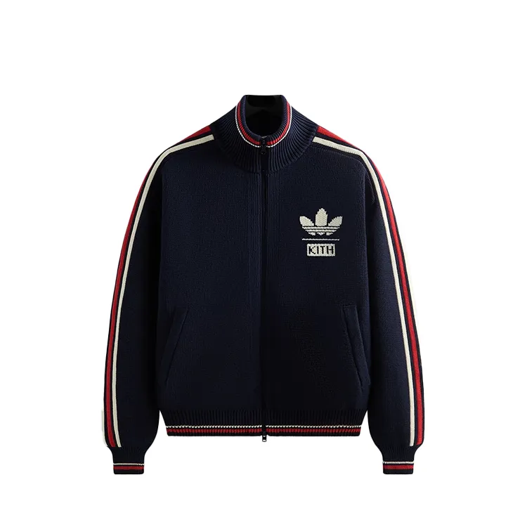 Kith X Adidas Football Knit Full Zip Jacket