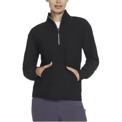 Skechers GO LUXE Rib Sweatshirt Women's Black