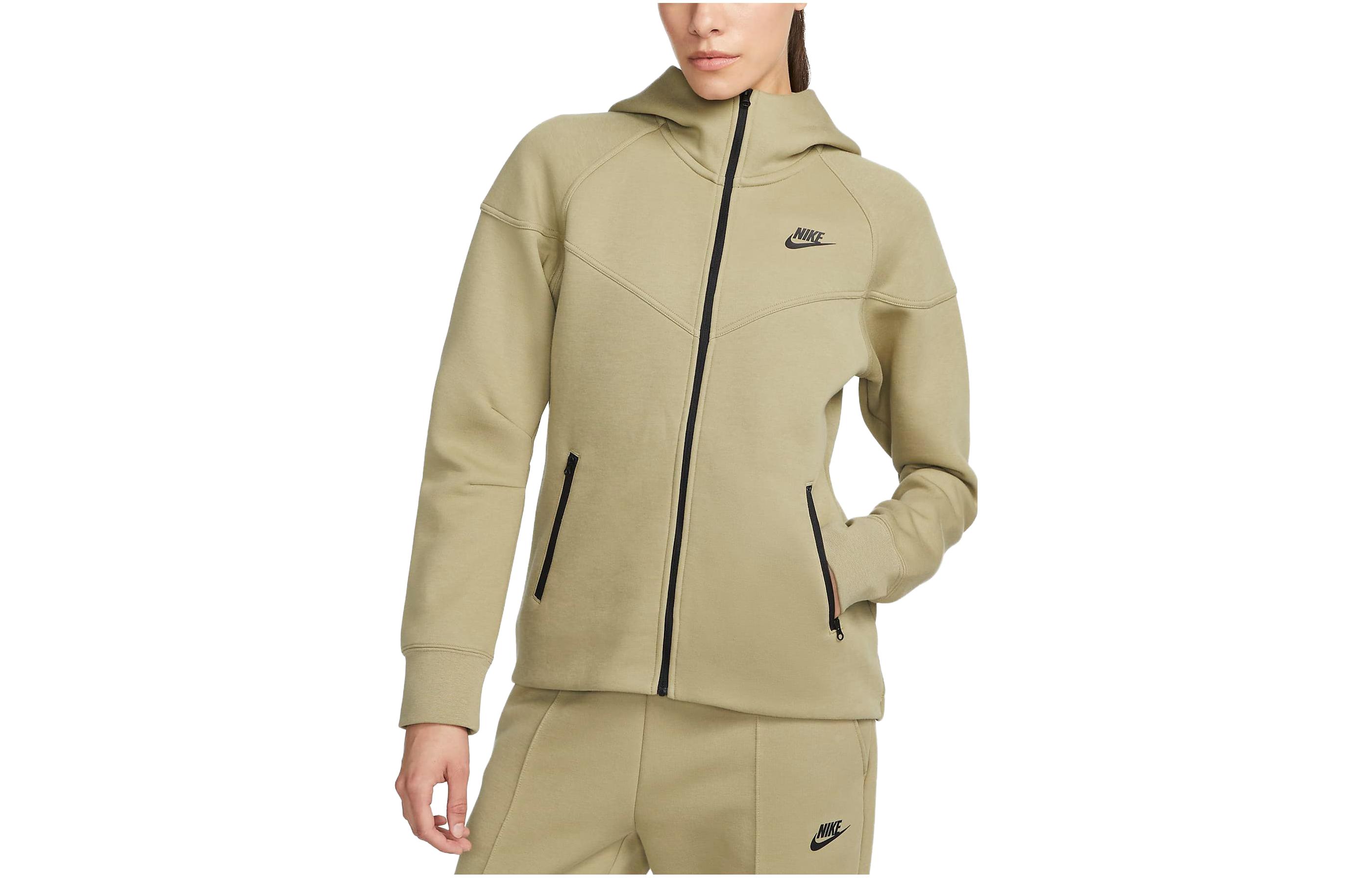 Nike Sportswear Women's Tech Fleece Windrunner Full Zip Hoodie Neutral Olive/Black