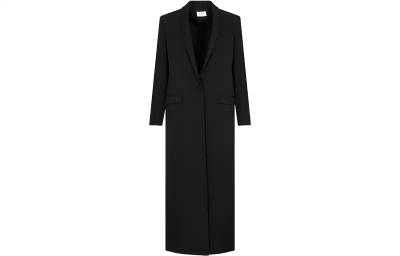 THE ROW Coats Women's Black Lapel Moderate