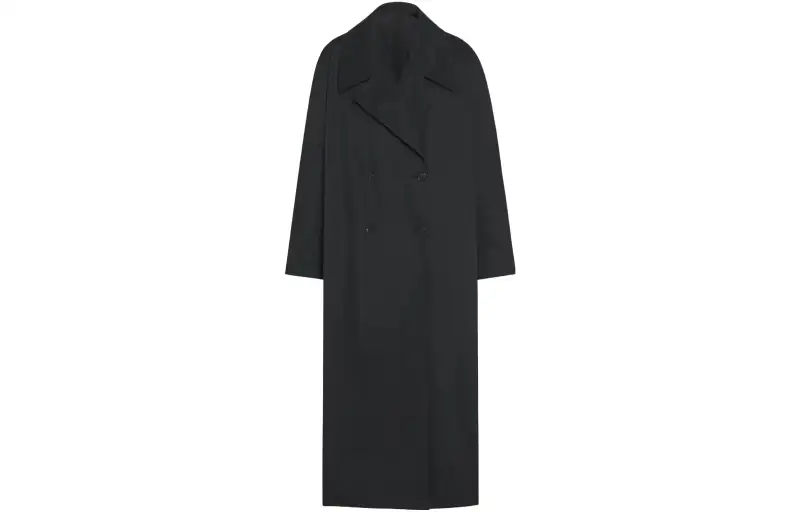 THE ROW Coats Women's Black Lapel Moderate