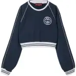 GUCCI Lido Sweatshirt Women's Marine Blue