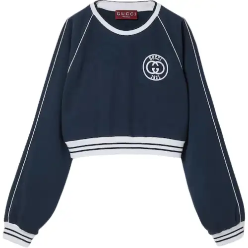 GUCCI Lido Sweatshirt Women's Marine Blue
