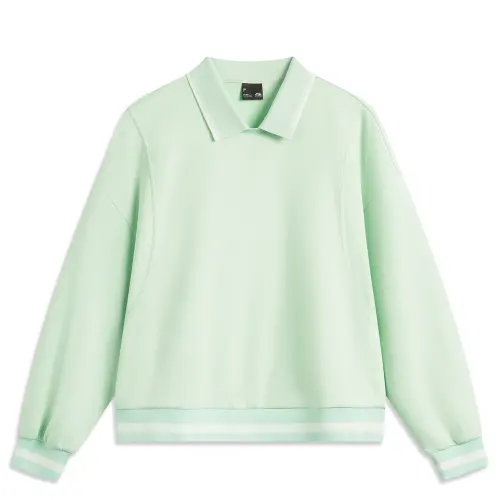 Li Ning Sports Life Collection Sweatshirt Women's Ice Fat Green