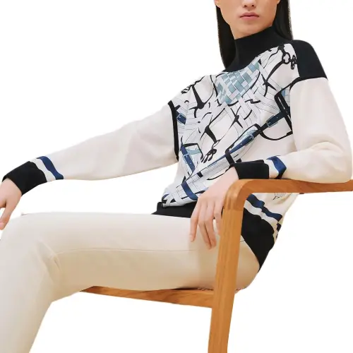 HERMES Knitwear Women's Natural White