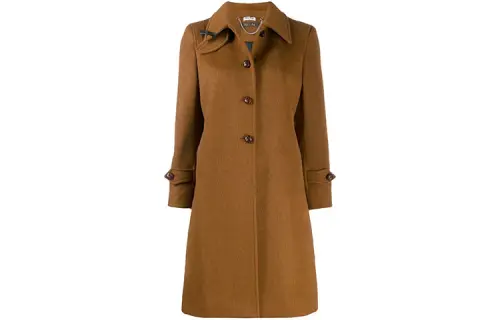 MIU MIU Coats Women's Brown Lapel Moderate