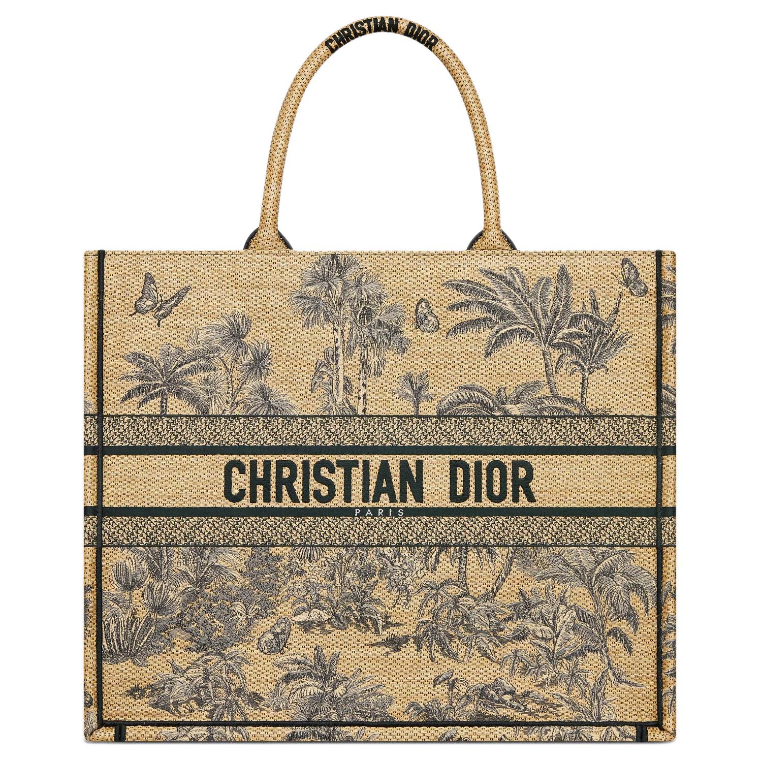 Женская сумка Dior Dioriviera Book Tote (бежевая)