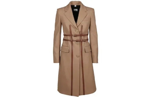 Burberry Coats Women's Brown Suit Collar Moderate