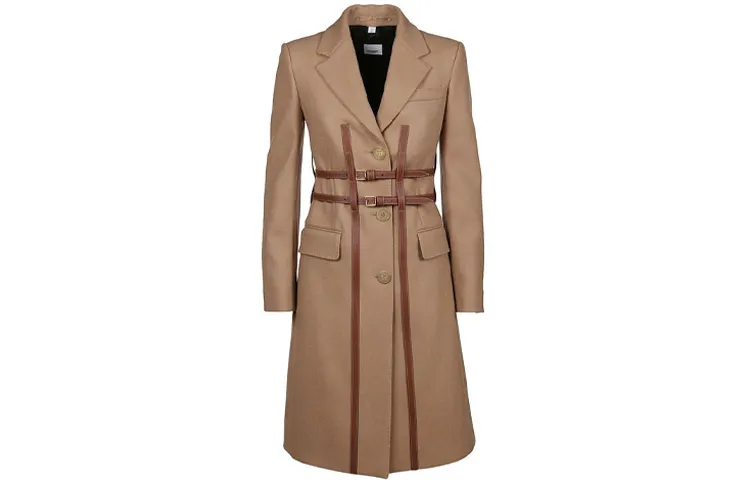 Burberry Coats Women's Brown Suit Collar Moderate