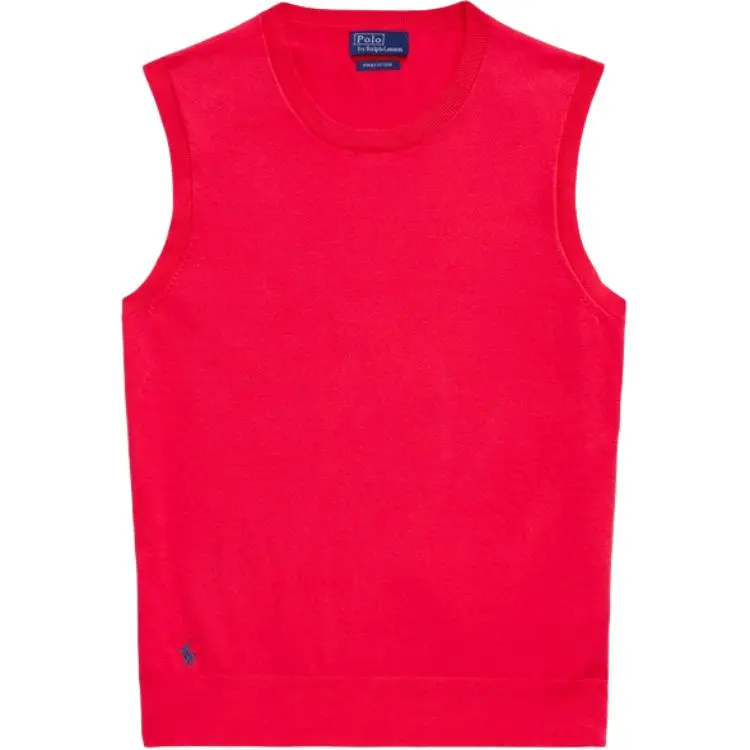 Polo Ralph Lauren SS25 Tank Top Slightly Loose Fit Women's Red