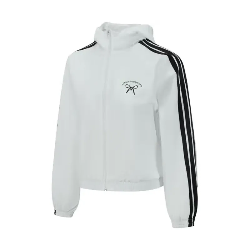 Adidas Jackets Women's White Hooded (Non-detachable) Moderate Other