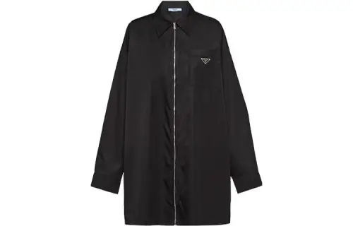 PRADA Coats Women's Black Lapel Moderate