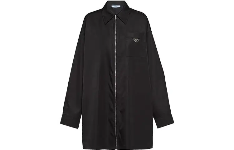 PRADA Coats Women's Black Lapel Moderate
