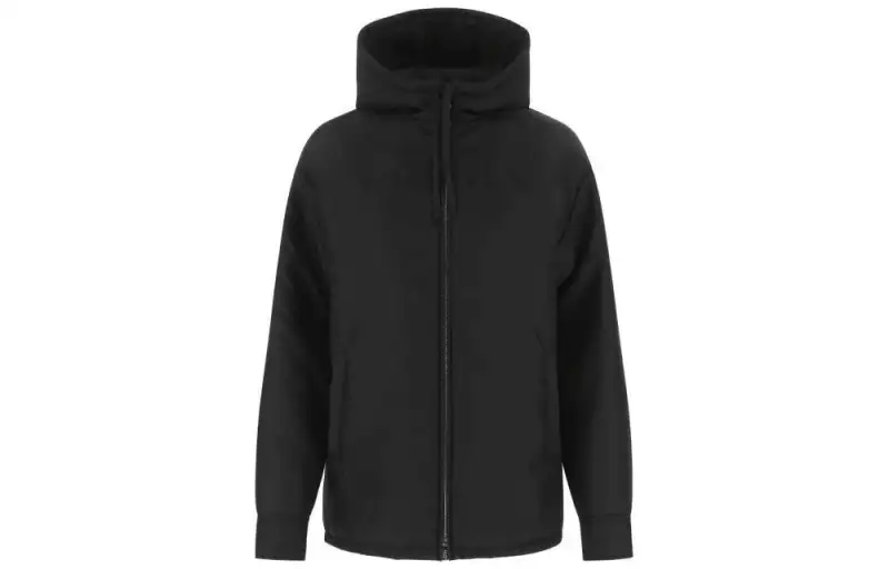 PRADA Coats Women's Black Hooded Moderate