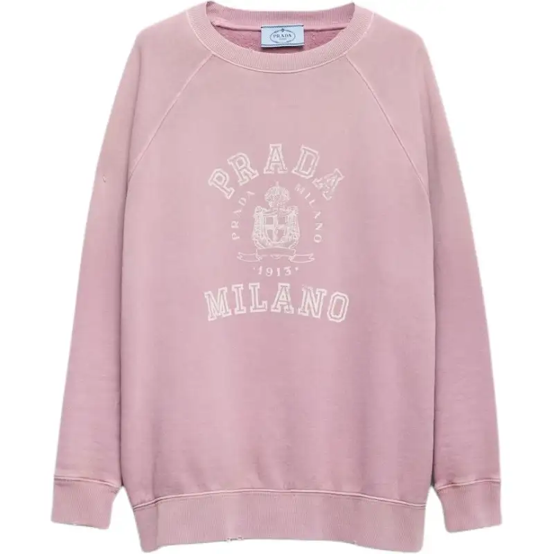 PRADA Logo Printed Crewneck Sweatshirt