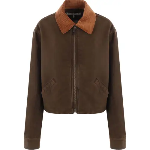 LOEWE Logo Patch Zipped Jacket