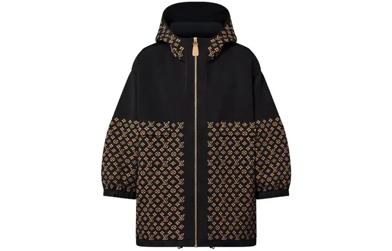 Lv Monogram Jacquard Knit Jacket