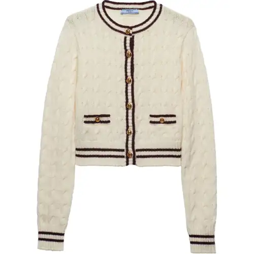 PRADA SS24 Knitwear Women's Ecru