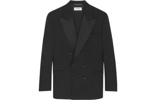 【Runway】peak-lapels double-breasted blazer