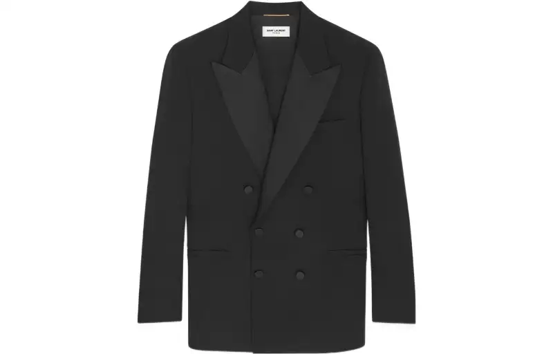 【Runway】peak-lapels double-breasted blazer