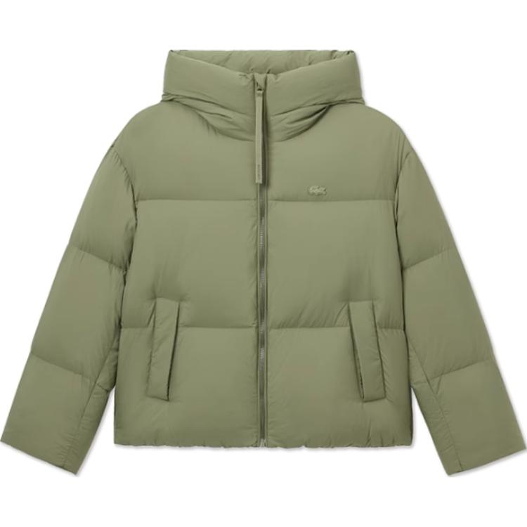 Женская куртка LACOSTE Down Coat (каки-зеленая)