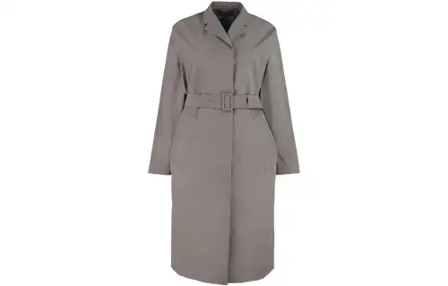 PRADA Coats Women's Gray Lapel
