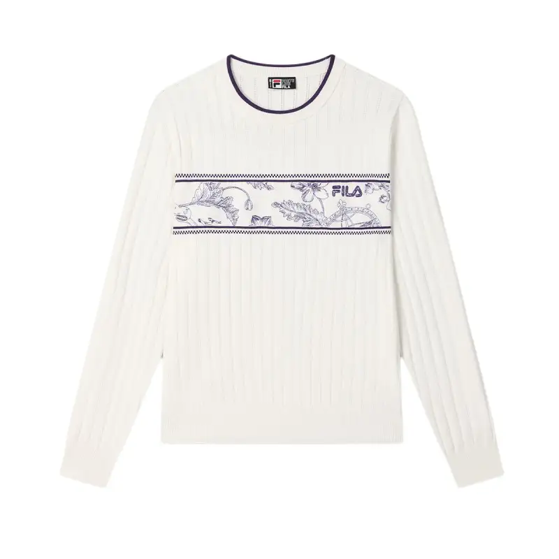 FILA Heritage Knitwear Women's Light Beige White