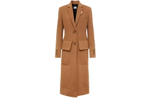 Burberry Coats Women's Bronze Suit Collar Moderate
