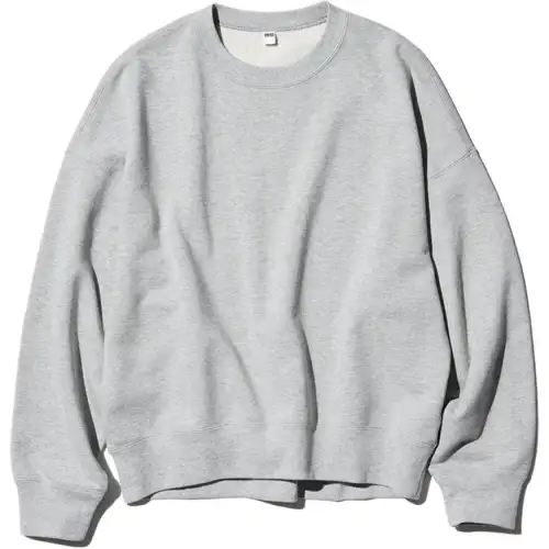 UNIQLO Sweatshirts Women's Gray Crew Neck Moderate Regular
