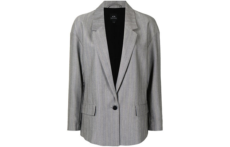 ARMANI EXCHANGEAE FW21 Business Suit Coat Women's Gray