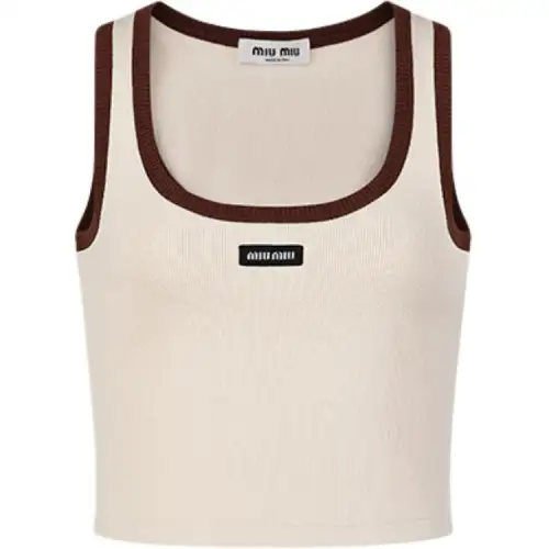 MIU MIU SS24 Knitwear Women's Beige