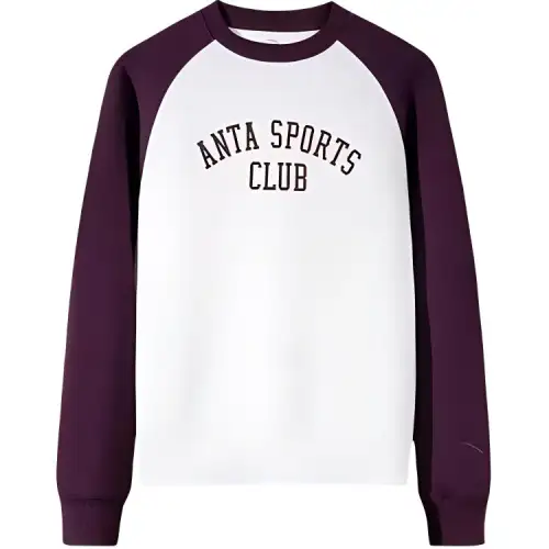 Anta Life Collection Sweatshirt Women's Ivory White/Preserved Plum Purple