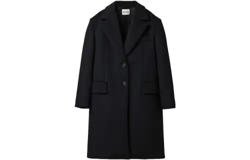 MIU MIU Virgin Wool blend Velour Coat