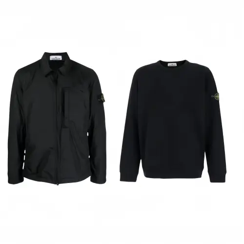 STONE ISLAND Casual Sportswear Unisex Black