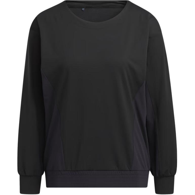 Adidas Go to Knit Woven Pullover Sweatshirt Women's Black