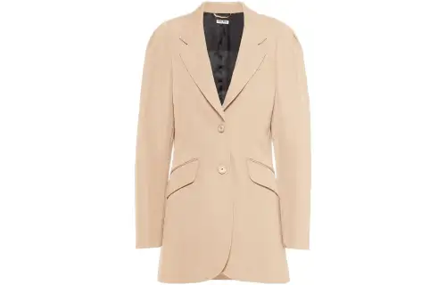 MIU MIU Business Suit Coat Women's Milk Tea