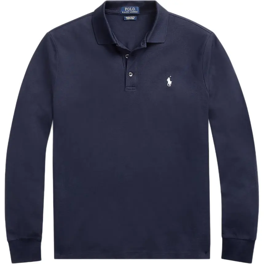 Polo Ralph Lauren Polo Shirt Custom Slim Fit Men's Marine Blue