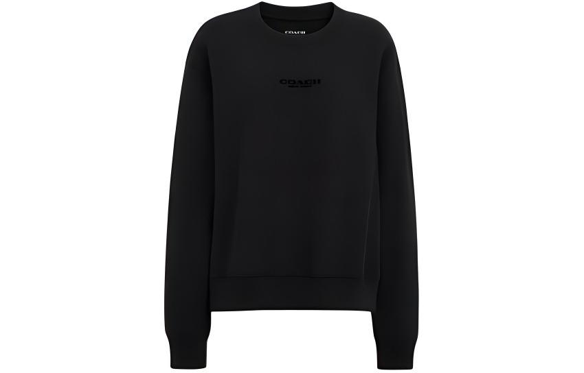 Женское худи COACH Logo Sweatshirt (черное)