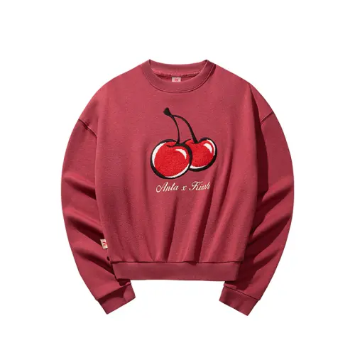 Anta x KUAJIE,LIANMINGKUAN Life Collection Sweatshirt Women's Warm Fall Red