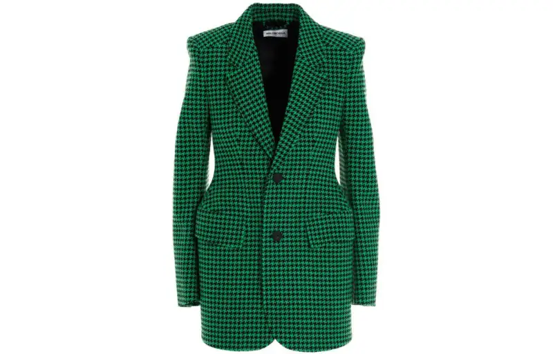 Balenciaga Business Suits Women's Green Suit Collar Moderate Other