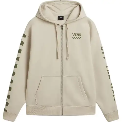 Vans OVERSIZEEXTRA FUN Felpa con cappuccio e zip intera soft and comfortable sports hooded zipper long-sleeved jacket women's light brown