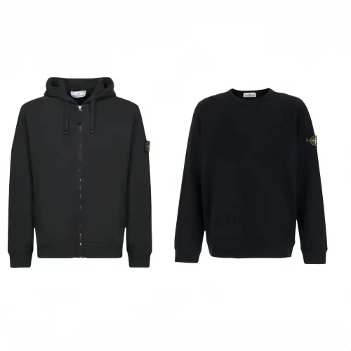 STONE ISLAND Casual Sportswear Unisex Black