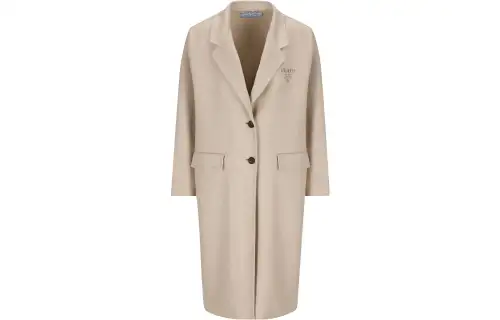 PRADA Logo Printed Oversized-Fit Coat